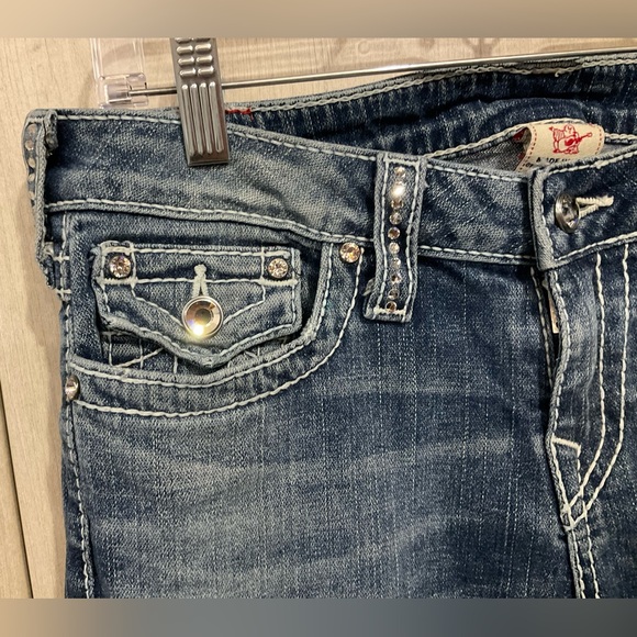 True Religion Womens Beaded Jeans #104-046712 Size 30 W Inseam 33 - Picture 5 of 15